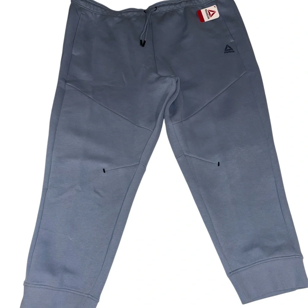 Reebok Light Blue / Reebok Men's Momentum Fleece Jogger, Size 5XL